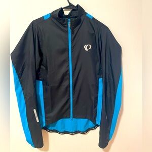 Pearl Izumi Black and Blue Jacket/Windbreaker Size L
